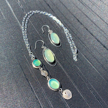 Load image into Gallery viewer, Oval Aqua Chalcedony Set in Sterling Silver
