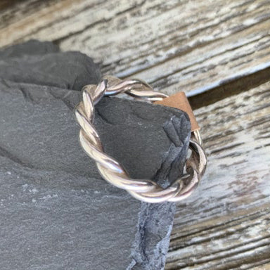 Hand twisted ring
