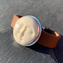 Load image into Gallery viewer, Carved Moon Face Bracelet
